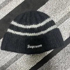 Supreme Brushed Stripe Beanie