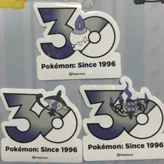 ポケモン韓国限定30周年記念ステッカー　シャンデラセット