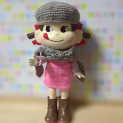 ２５cmぺこちゃん、メルちゃんハンドメイドベレー帽、マフラーセット