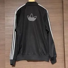 adidas トラックジャケット M 黒 白 ヴィンテージ レア 80s-90s