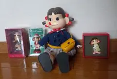 不二家ペコちゃん 人形セット※レトロ未開封あり