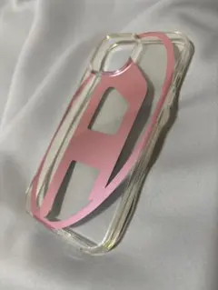 DIESEL ディーゼル iPhone15 ケース メタリックピンク（中古）