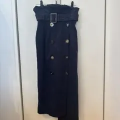 レディアゼル　スエード生地　ロングアシメスカート