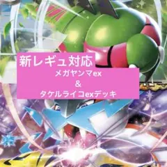 ポケモンカード　レギュ落ちなし　メガヤンマex タケルライコex 構築済みデッキ