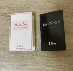 Dior ディオール 香水 サンプル 2点 ミスディオール ソヴァージュ 試供品
