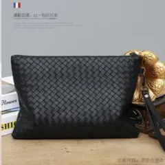w クラッチ バッグ セカンド ビジネス 鞄 カバン フォーマル 上品 収納 黒