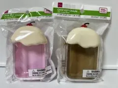 DAISO ケースキーホルダー アイスクリームフロート 2個セットのサムネイル