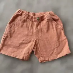 オレンジ コットン ショートパンツ　ブリーズ　90サイズ