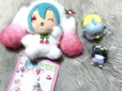 新品 初音ミク× 시나모롤 봉제인형 마스코트