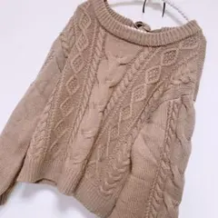 INGNI バックリボンケーブルニット