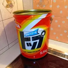 昭和レトロポップ　ペール缶　ゴミ箱　洗剤トップ　　ライオン　LION　酵素パワー