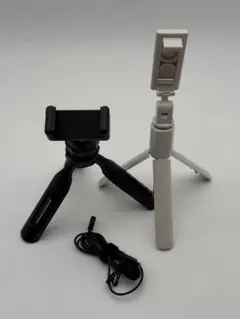 スマホ用自取り棒・ピンマイク・三脚 セット