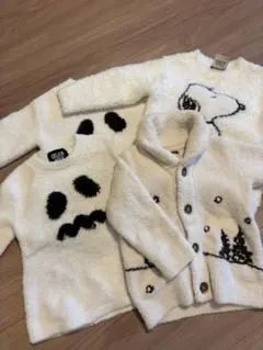 【4点】ジェラートピケ90-100 スヌーピー ゴースト ハロウィンモコモコ