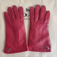 コーチ COACH レザー手袋　7 1/2 used
