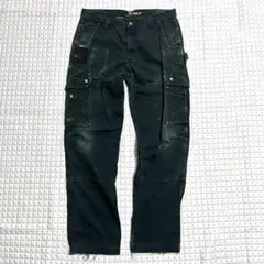 Carhartt カーハート ダブルニー ペインターパンツ ブラック ダメージ