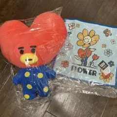 BTS BT21 テテ　V テヒョン　TATA ぬいぐるみ　タオルハンカチ