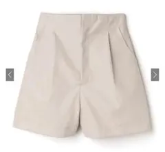 【GRL】ベージュ ハイウエストショートパンツ