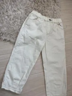 美品⭐︎ELFINDOLL CLASSIC 長ズボン 120 クリーム色　白デニム