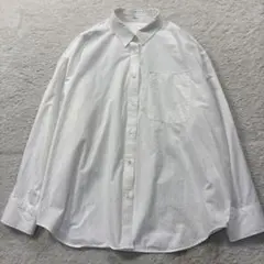 A19838 美品 ローブドシャンブル 98AW 5Bレギュラーカラーシャツ白S 