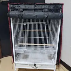 大型鳥かご オカメインコ等に 飼い始めに揃えたヒーター等セット/中古