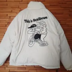 Kaonaka カオナカ リバーシブル ダウンジャケット ユニセックス S 白黒