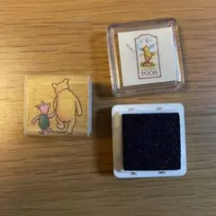くまのプーさん スタンプセット　約2.5cm×2.5cm ディズニーDisney