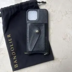 BANDOLIER バンドリヤーブラック レザー iPhoneケース