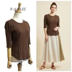 【R JUBILEE】 ウエストタック リブ Tシャツ