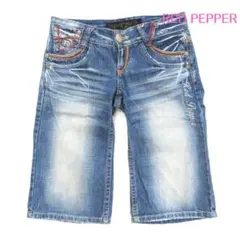 【RED PEPPER】レッドペッパー　ビンテージ　ハーフデニム　0136