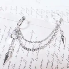 地雷 中抜きハートcrossヤーカフ ダミピ 穴不要