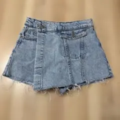 140cm ZARA キッズ デニム ショートパンツ