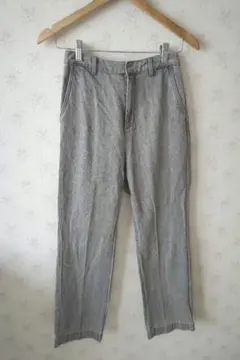 ☆ナノユニバース CIRCLE DENIM ストレートデニム グレー 36☆のサムネイル