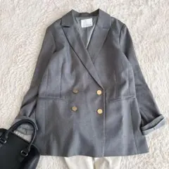 美品 SCAPA サマーウール 春夏ジャケット ネイビー 濃紺 40 スキャパ