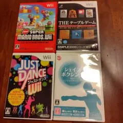 Wii ゲームソフト 4本セット