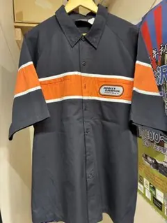 新品 正規品 ✨ MOON レーシング ストライプ シャツ ネイビー XL 半袖 