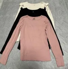 H&M 130 カットソー　3枚セット