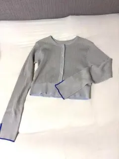 カーディガン　SENSE OF PLACE グレー　ライトブルー