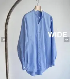 【LE / エルイー】WIDE BAND Collar shirt