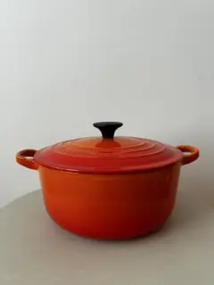 LE CREUSET ココットロンド 20㎝ チェリーレッド - メルカリ