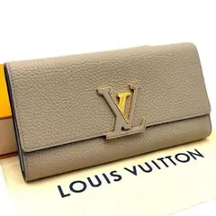 箱付き ルイヴィトン ポルトフォイユ カプシーヌ ガレ IC 長財布 ベージュ