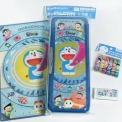 ドラえもん 文房具セット 日本製 筆箱 下敷き えんぴつキャップ 消しゴム