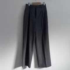 ユニクロ タックワイドパンツ グレー Sサイズ