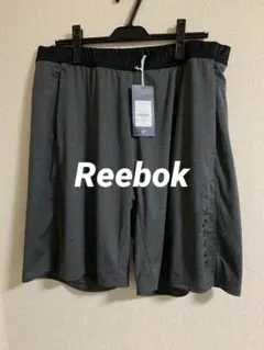 メンズ新品ReebokリーボックロゴハーフパンツSPEED WICKグレー2xoのサムネイル