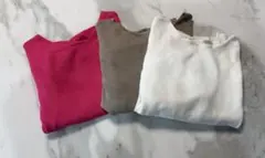 2wayパフハーフスリーブニット 【Pierrot】　3点セット