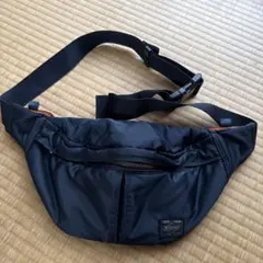【超美品】ポーター　タンカー　ウエストバック　アイアンブルー 美品 ポーター PXタンカー ボディバッグ ウエストバッグ アイアン
