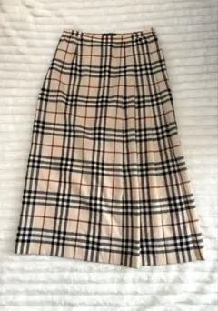 高級】BURBERRY バーバリー プリーツスカート ミニ ノバチェック 36