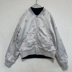 アースミュージックアンドエコロジー♦︎リバーシブル MA-1 ブルゾン M 刺繍
