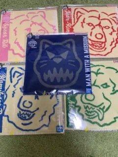 一番くじMAN WITH A MISSION J賞ハンドタオル 5枚セット