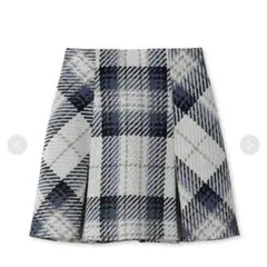 SNIDEL ロービングチェックスカート IVR アイボリー ミニスカート