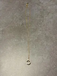 GUCCI ネックレス リングモチーフ ダイヤ付き　k18のサムネイル